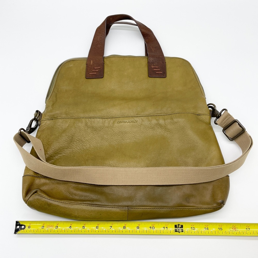 Cynthia Rowley Women Leather Tote Large Travel Everyday Office Casual Luxury - Picture 14 of 15